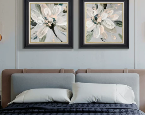 美式卧室床头装饰画简美轻奢挂画客厅餐厅复古...