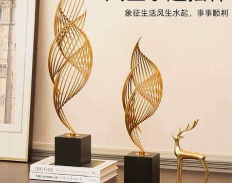 现代轻奢风摆件电视柜创意高档客厅玄关酒柜工...
