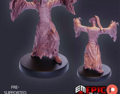 3D打印光固化模型EPIC清朝僵尸金刚狼—...