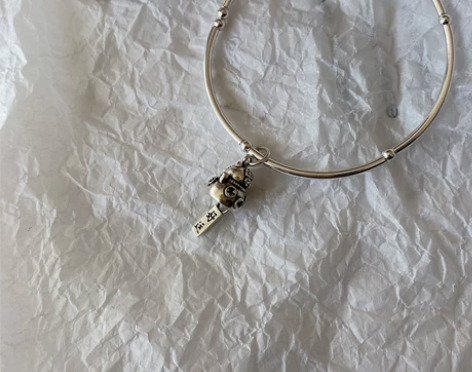 ?招财猫925纯银手链女ins小众设计感简...