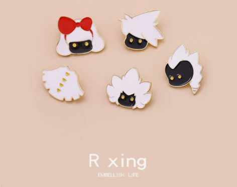 SKY光遇周边白鸟胸针雨妈平菇螃蟹联名勋章...