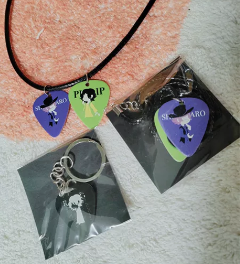 假面骑士w同人周边吉他拨片挂件菲利普左翔太...