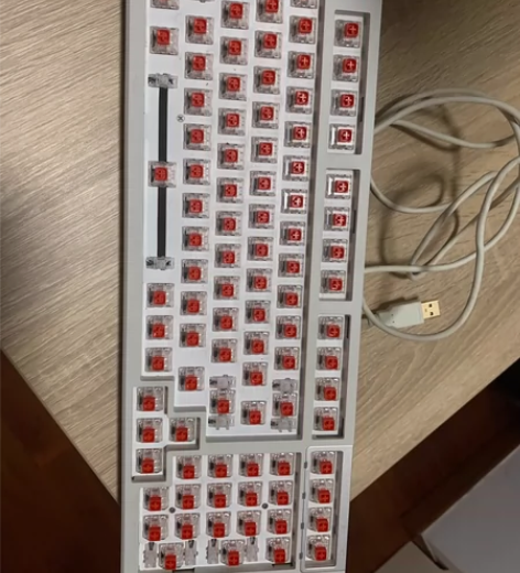 腹灵FL980有线单模机械键盘，RGB背光...