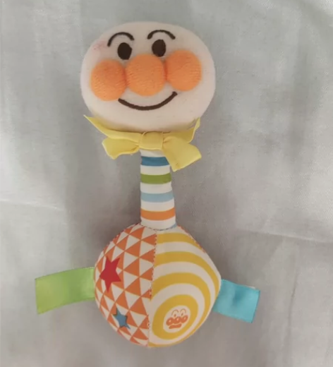 中古日本海淘面包超人布哑铃 宝宝手抓棒也可...