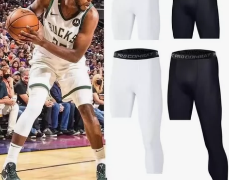 篮球紧身裤运动训练长裤男七分五分健身速干高...