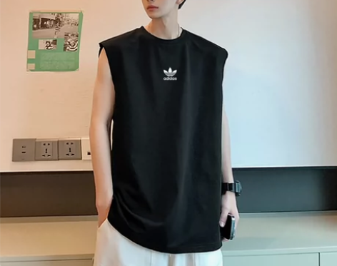 【特价】男士背心嘻哈男无袖背心坎肩宽松t恤...