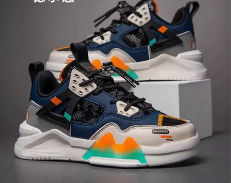 德尔惠儿童鞋男童女春秋新款儿童运动鞋网面透...