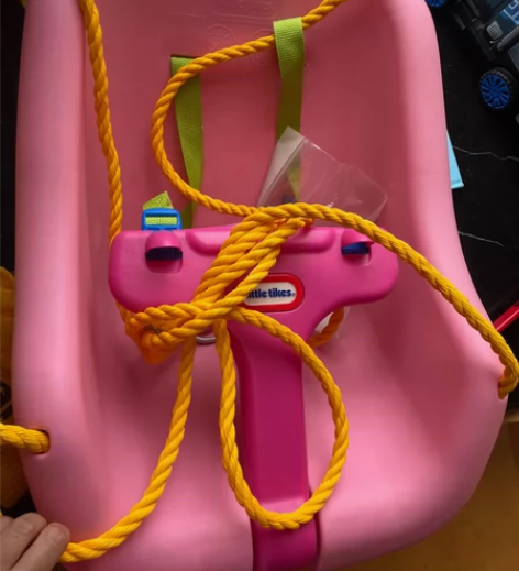 美国进口小泰克婴幼儿童秋千宝宝家用室内外吊...