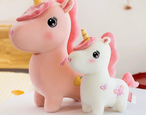 独角兽公仔毛绒玩具大号可爱超软女生床上抱着...