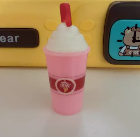 zuru五倍惊喜球 超市白球 粉奶昔杯 标...