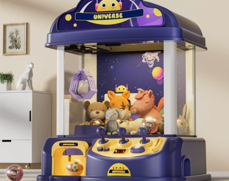 抓娃娃机儿童玩具大号夹公仔小型家用扭蛋机女...