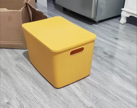 清仓处理桌面收纳盒家用塑料衣物储物箱带盖零...