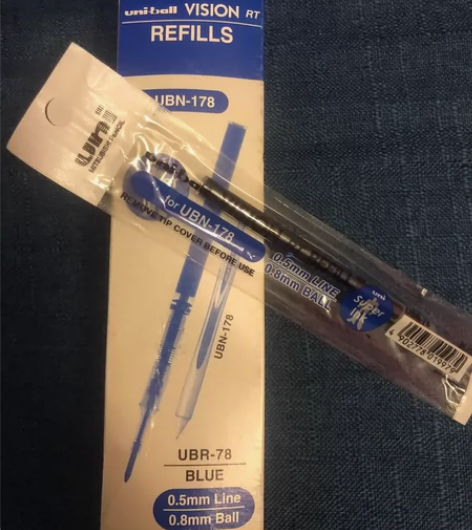 三菱UBN-178蓝色笔芯UBR-78【十...