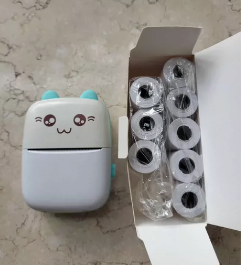 错题打印喵喵机，充电线还在。盒子说明书已经...