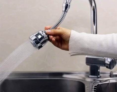 【豪华款3档调节硬管定型】万向杆厨房水龙头...