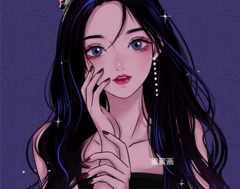 画头像迷雾风手绘头像定制手绘头像漫画Q版可...