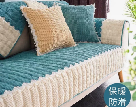 沙发垫冬季毛绒加厚客厅防滑坐垫简约现代沙发...