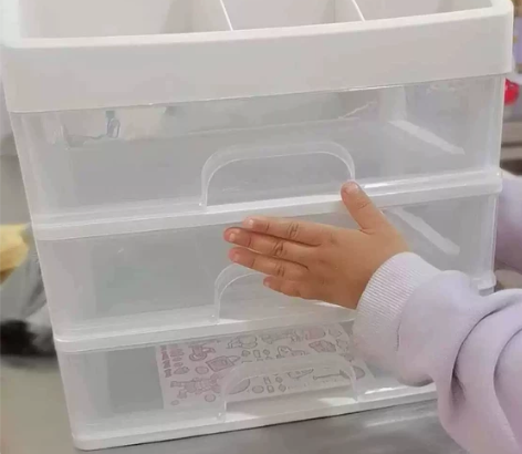 【破损包赔】桌面化妆品收纳盒塑料抽屉首饰收...