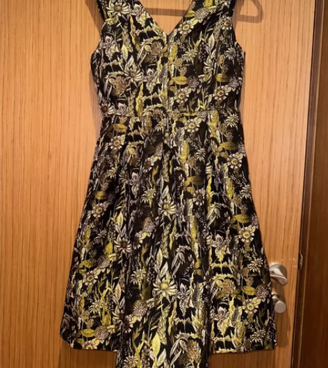 海外版SELECTED …连衣裙印花立体剪...