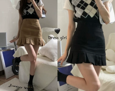 半身裙女复古百搭设计感鱼尾裙2022夏新款...