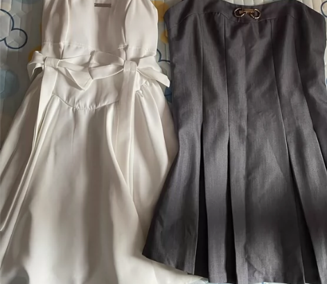 【两条裙子全新90包邮出】 公主风设计感小...