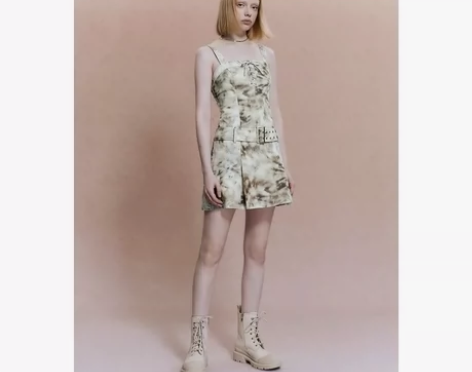 UR2023秋季新款女装美式高街辣妹风绑带...