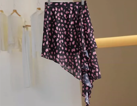 Ms.Leyna田园风雪纺半裙,只有160...