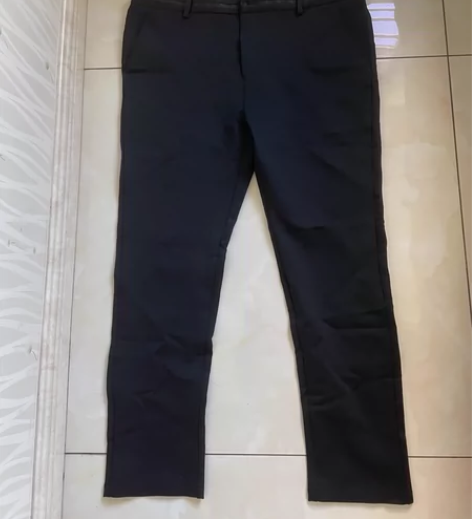 大码秋冬季黑色休闲裤，很厚实，38大码，可...