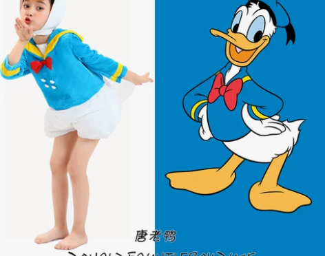 六一儿童节卡通动物服装唐老鸭cosplay...