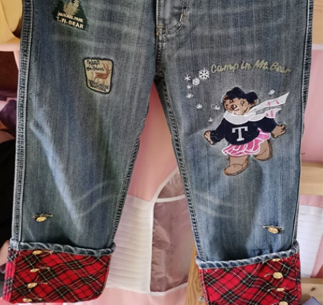 牛仔七分裤L 感兴趣的话点“我想要”和我私...