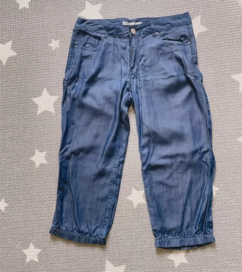 全新七分裤牛仔裤，实体店购买，一次没穿过 ...