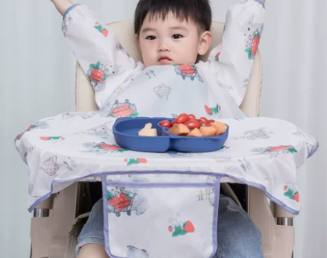 【国庆价】秋冬宝宝一体式餐椅罩衣儿童反穿衣...